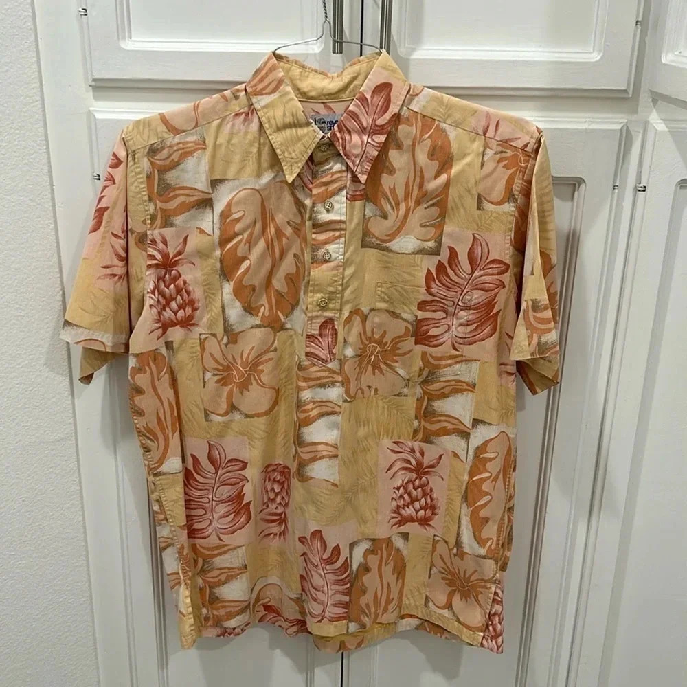 reyn spooner short sleeve men’s popover shirt